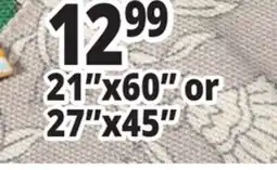 Ocean State Job Lot 21x60 or 27x45 Outdoor/Indoor Accent Rugs offer