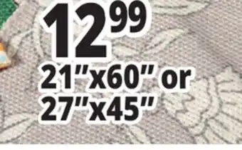 Ocean State Job Lot 21x60 or 27x45 Outdoor/Indoor Accent Rugs offer