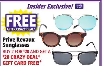 Ocean State Job Lot Prive Revaux Sunglasses offer