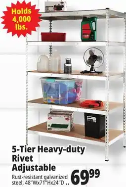 Ocean State Job Lot 5-Tier Heavy-duty Rivet Adjustable offer