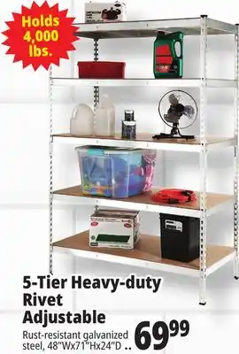 Ocean State Job Lot 5-Tier Heavy-duty Rivet Adjustable offer