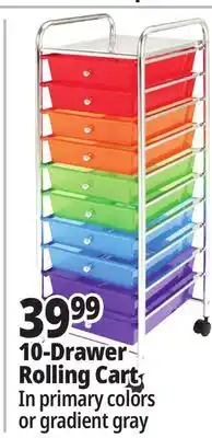 Ocean State Job Lot Leader 10-Drawer Rolling Cart offer