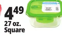 Ocean State Job Lot Glass Food Storage Container 27 oz offer