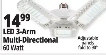 Ocean State Job Lot Multi-Directional LED Light 6000 Lumens offer