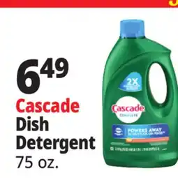 Ocean State Job Lot Cascade Complete Citrus Dishwasher Detergent with Dawn 75 oz offer