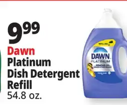 Ocean State Job Lot Dawn Platinum Dish Detergent Refill offer