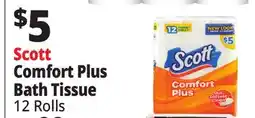 Ocean State Job Lot Scott Comfort Plush Bathroom Tissue 12 Count offer