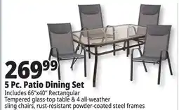 Ocean State Job Lot Glass Top Patio Dining Table 66 x 40 offer