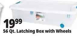 Ocean State Job Lot Sterilite Wheeled Latch Top Storage Box 56 Qt offer
