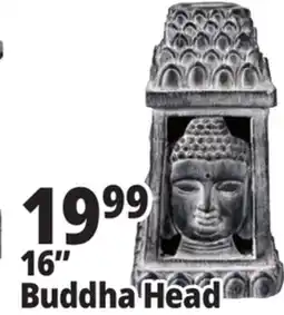 Ocean State Job Lot Solar Buddha Head Statue 16 offer