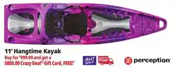 Ocean State Job Lot Perception Hangtime 11.0 Recreational Kayak Mystic offer