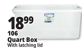 Ocean State Job Lot Sterilite Latch Top Storage Box 106 Qt offer