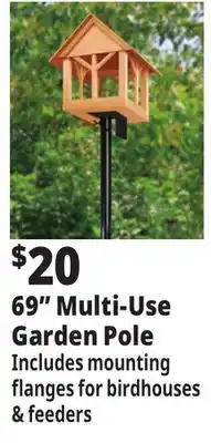 Ocean State Job Lot Tiller & Rowe Multi-Use Garden Pole 69 offer