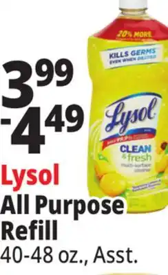 Ocean State Job Lot Lysol Clean & Fresh Multi-Surface Cleaner Sparkling Lemon & Sunflower Essence Scent 48 oz offer