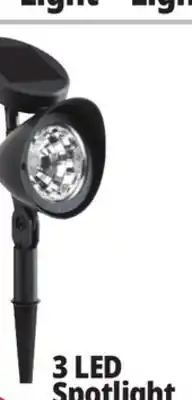 Ocean State Job Lot Outdoor Living Accents Solar LED Spotlight 12.5 offer