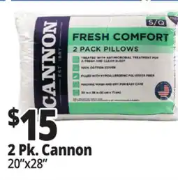 Ocean State Job Lot Cannon Fresh Comfort Bed Pillows 2 Pack offer