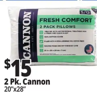 Ocean State Job Lot Cannon Fresh Comfort Bed Pillows 2 Pack offer