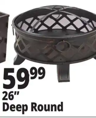 Ocean State Job Lot Outdoor Living Accents Deep Bowl Fire Pit 26 offer