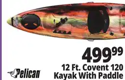 Ocean State Job Lot Pelican Covert Angler Kayak w/ Paddle offer