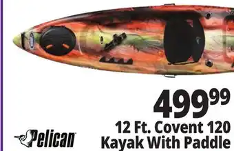 Ocean State Job Lot Pelican Covert Angler Kayak w/ Paddle offer