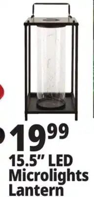 Ocean State Job Lot Outdoor Living Accents Solar LED Lantern with Microlights 15.5 offer