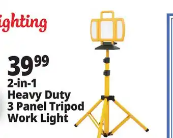 Ocean State Job Lot 2-in-1 Heavy Duty 3 Panel Tripod Work Light offer