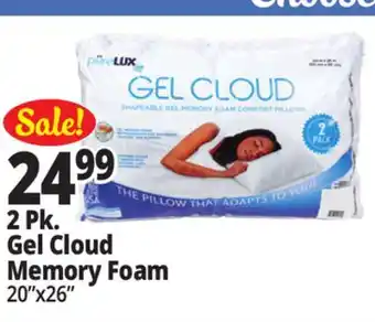 Ocean State Job Lot pureLUX Shapeable Gel Memory Foam Comfort Pillows 2-Count offer