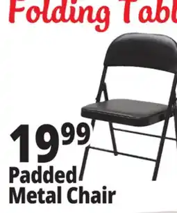 Ocean State Job Lot Padded Metal Chair offer