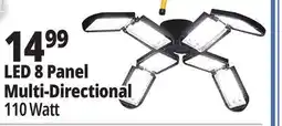 Ocean State Job Lot Bright Living 8-Panel LED Garage Light offer