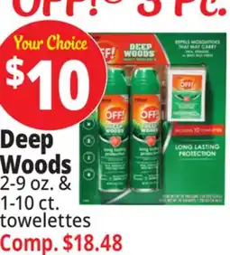 Ocean State Job Lot OFF! Deep Woods Insect Repellent V Combo Pack offer