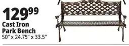 Ocean State Job Lot Cast Iron Bench offer
