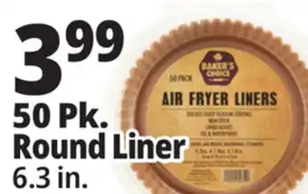 Ocean State Job Lot Baker's Choice Round Air Fryer Liners 50 Count offer