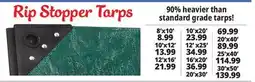 Ocean State Job Lot Rip Stopper Tarps offer