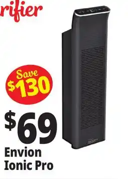 Ocean State Job Lot ENVION Ionic Pro Air Purifier Black offer