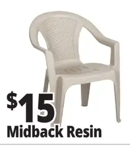 Ocean State Job Lot Midback Resin Chair offer