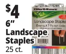 Ocean State Job Lot Tiller & Rowe 6 Landscape Staples 25 Count offer