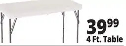 Ocean State Job Lot Enduro 4' Steel Frame Folding Table offer