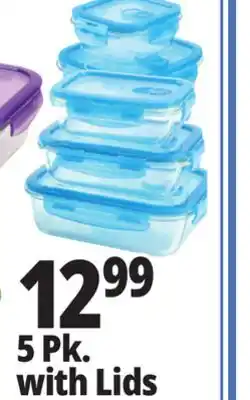 Ocean State Job Lot Superior Gourmet Glass Food Containers with Lids 10 Piece Set offer