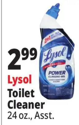 Ocean State Job Lot Lysol 2-In-1 Disinfecting Toilet Bowl + Brush Power Cleaning Gel 24 oz offer
