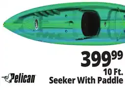 Ocean State Job Lot Pelican Seeker 100X Kayak w/ Paddle offer