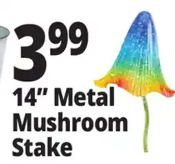 Ocean State Job Lot Outdoor Living Accents Metal Mushroom Stake 14 offer