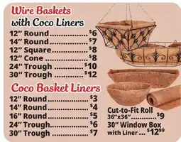 Ocean State Job Lot Wire Baskets with Coco Liners offer