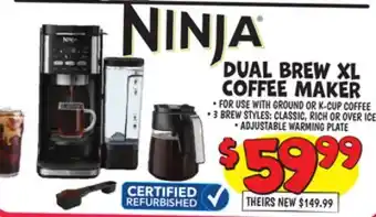 Ollie's NINJA DUAL BREW XL COFFEE MAKER offer