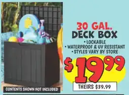 Ollie's DECK BOX offer