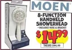 Ollie's MOEN 8-FUNCTION HANDHELD SHOWERHEAD offer