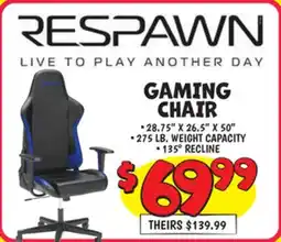 Ollie's GAMING CHAIR offer