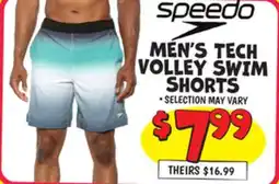 Ollie's SPEEDO MEN'S TECH VOLLEY SWIM SHORTS offer