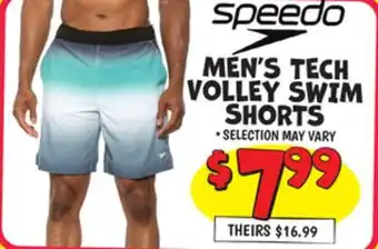 Ollie's SPEEDO MEN'S TECH VOLLEY SWIM SHORTS offer