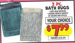 Ollie's 2 PC. BATH RUGS offer