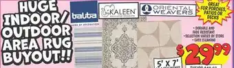 Ollie's HUGE INDOOR/OUTDOOR AREA RUG BUYOUT!!! offer